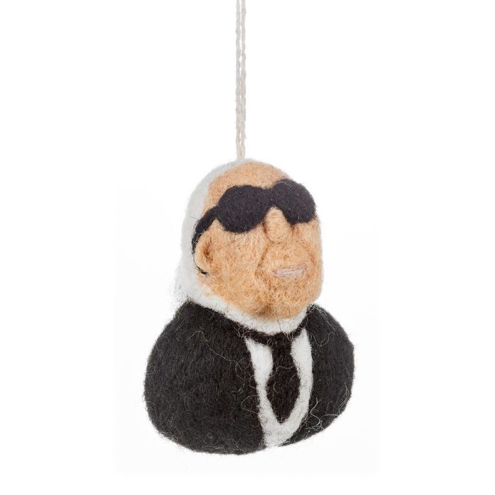 Handmade Felt Karl Largerfeld Hanging Decoration