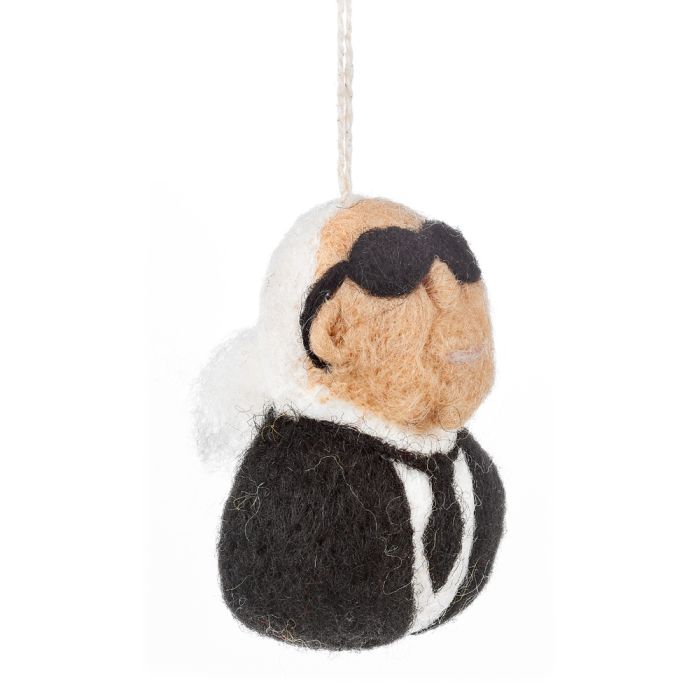 Handmade Felt Karl Largerfeld Hanging Decoration