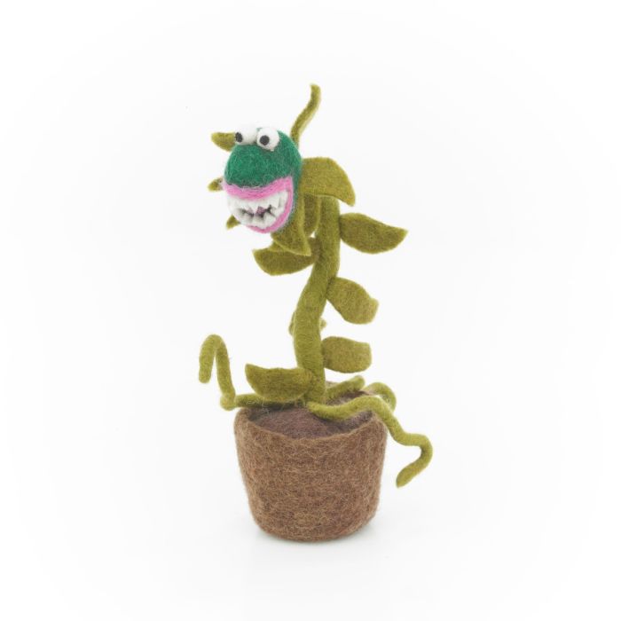 Handmade Felt Little Shop of Horrors Plant Standing Decoration