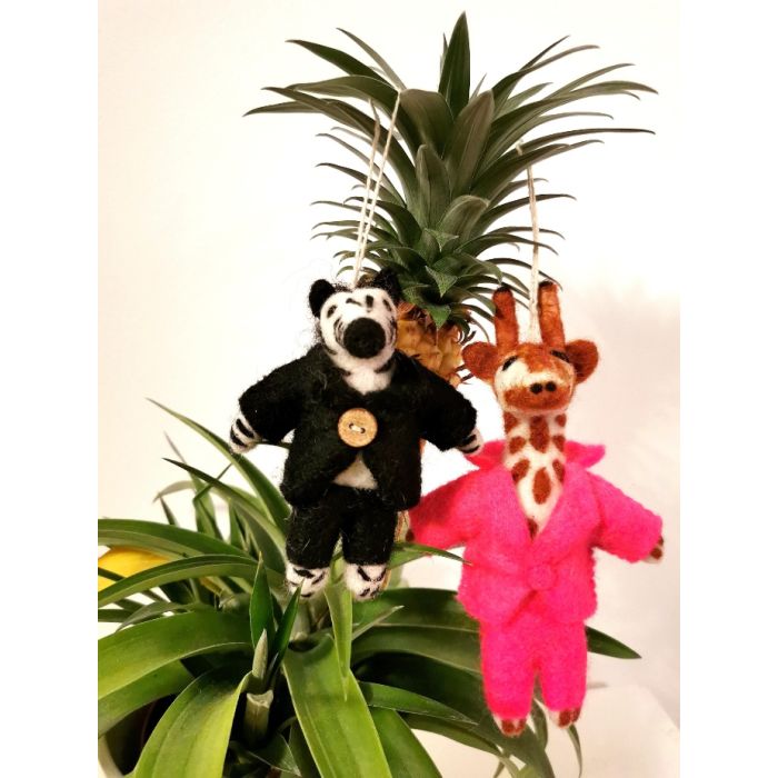 Handmade Felt Gregory Giraffe Hanging Decoration