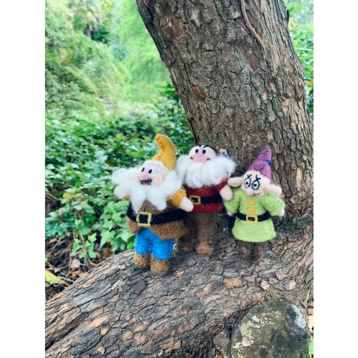 Handmade Felt Dopey the Dwarf Hanging Fairytale Decoration