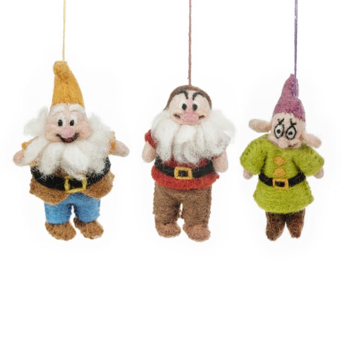 Handmade Felt Dopey the Dwarf Hanging Fairytale Decoration