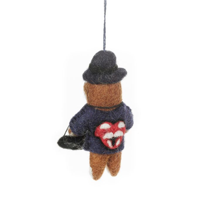 Handmade Felt Soulful Sloth Musical Piano Hanging Decoration