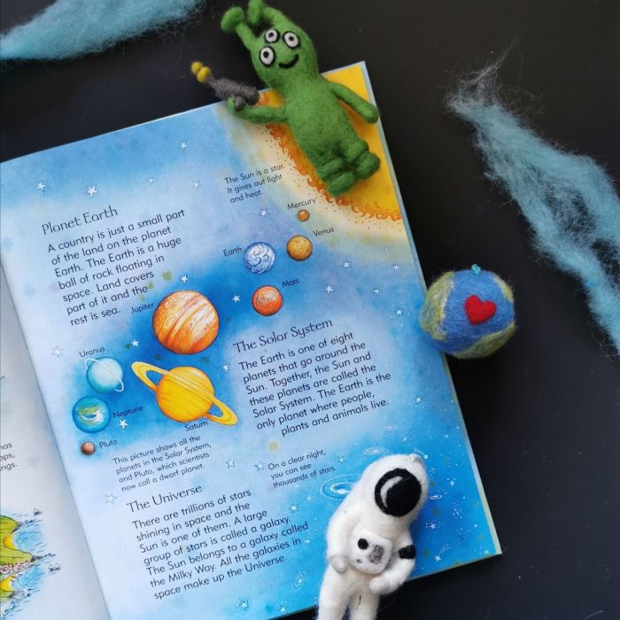 Handmade Felt Love Your Planet Hanging Earth Eco Decoration