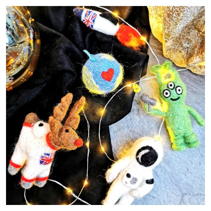 Handmade Felt Love Your Planet Hanging Earth Eco Decoration