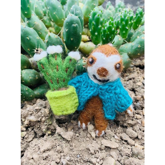 Handmade Felt Sybil the Sloth Hanging Decoration