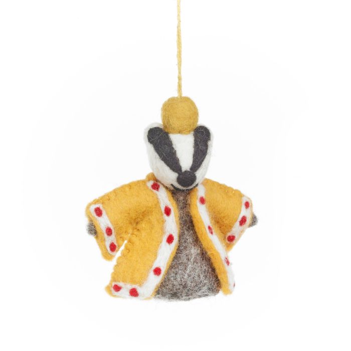 Handmade Felt Woodland Nativity (Set of 9) Hanging Decorations