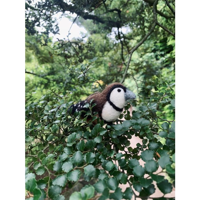 Handmade Felt Darwin the Finch Hanging Decoration