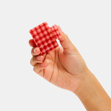 Midi Box Claw in Red Plaid