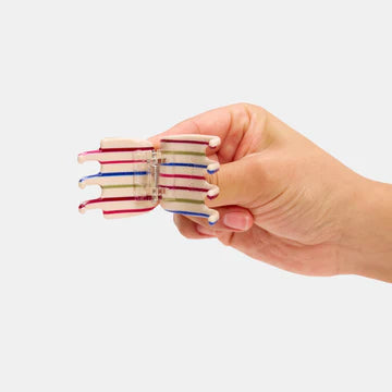 Midi Ursa Claw in Vanilla Stripe