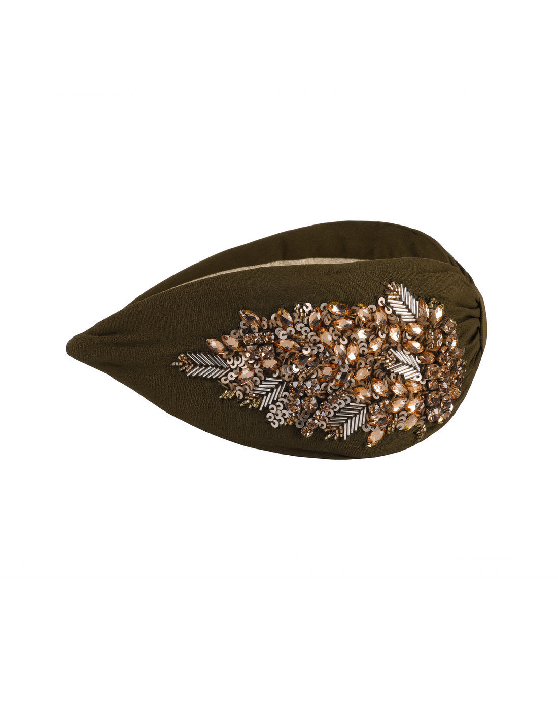 Olive Crystal Headband