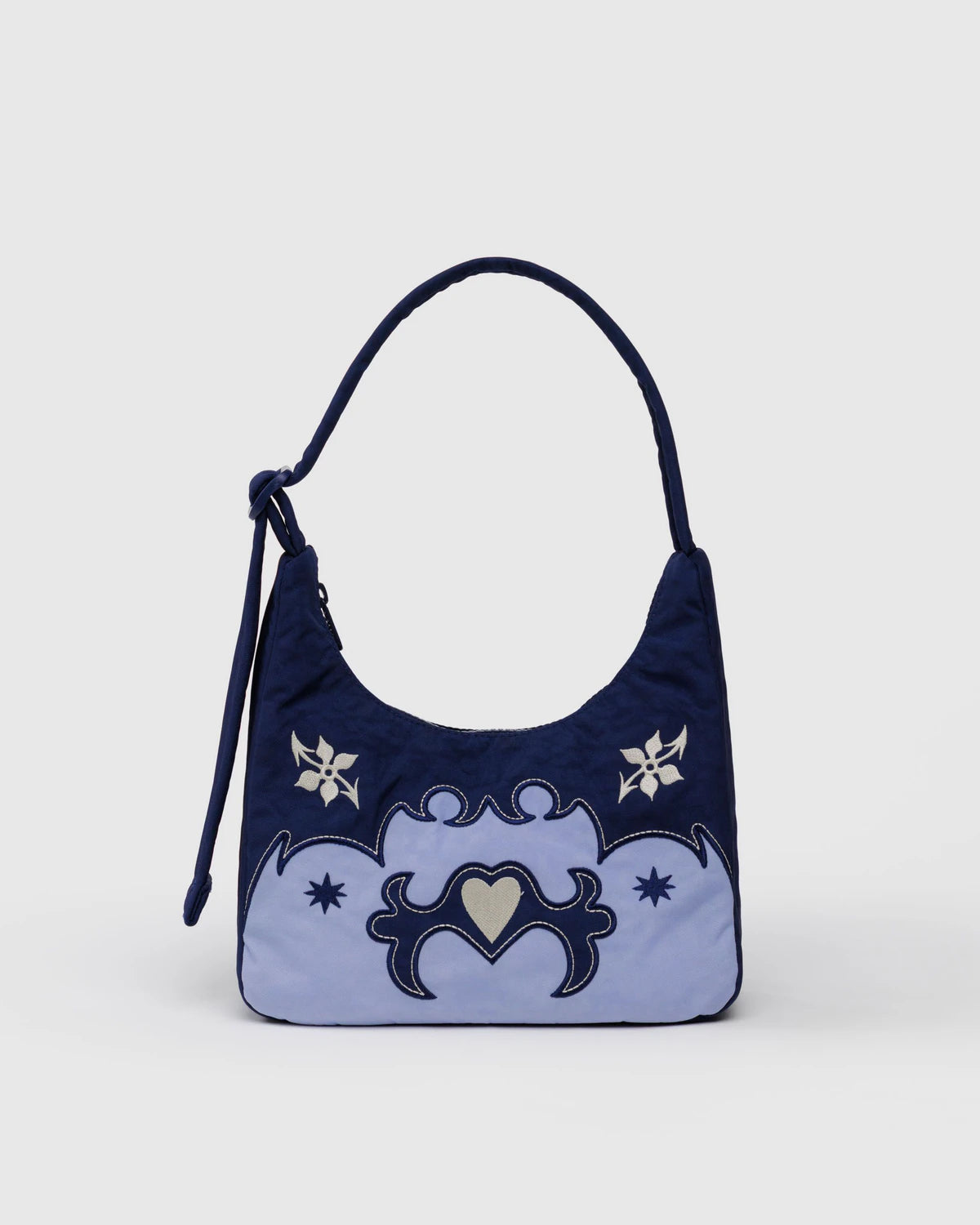 Mini Nylon Shoulder Bag Western Appliqué