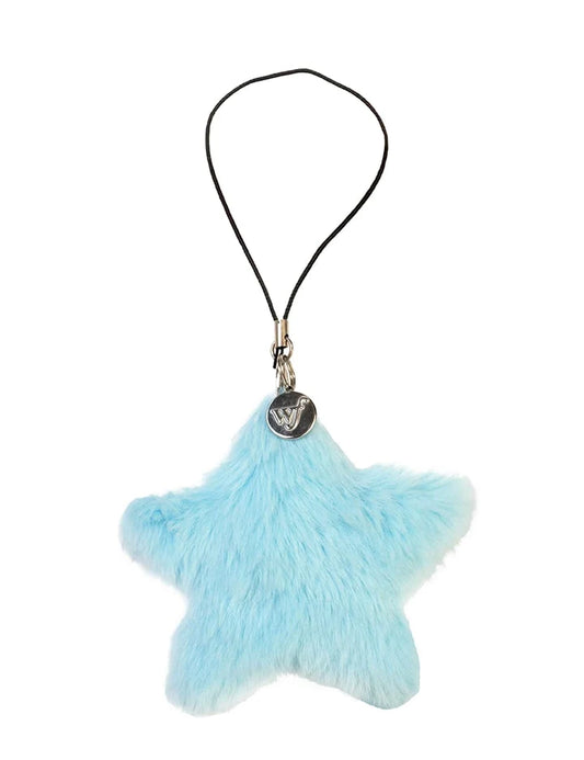 Fluffy Star Charm | Blue