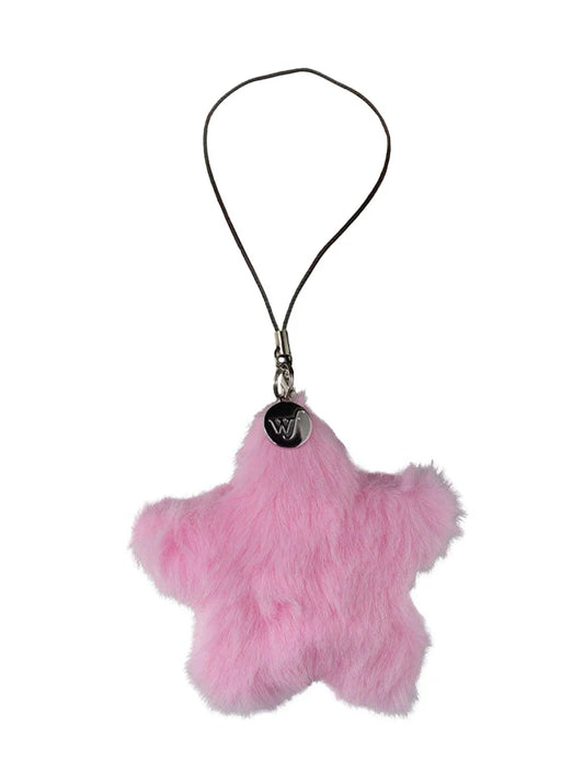 Fluffy Star Charm | Pink