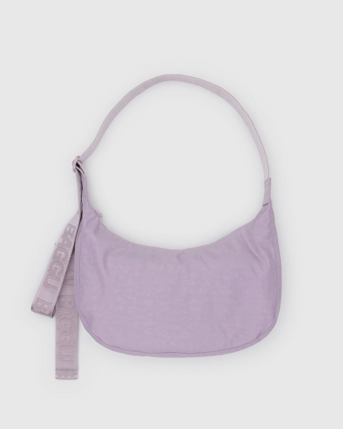 Medium Nylon Crescent Bag Dusty Pink