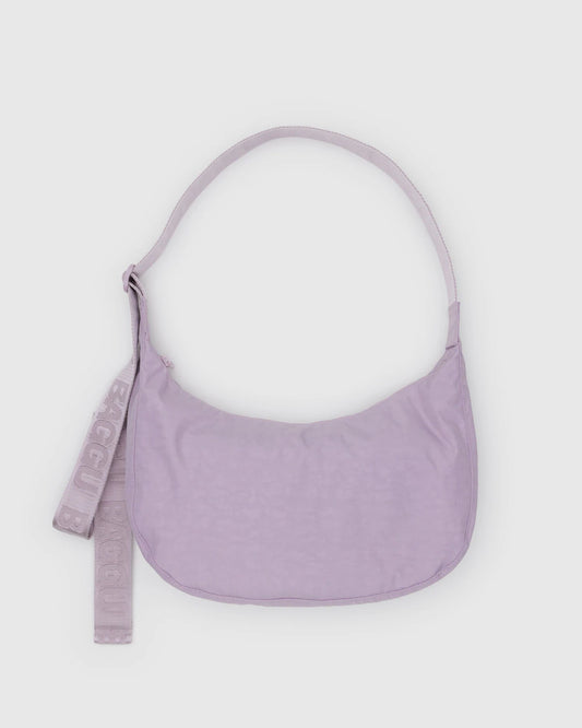 Medium Nylon Crescent Bag Dusty Pink