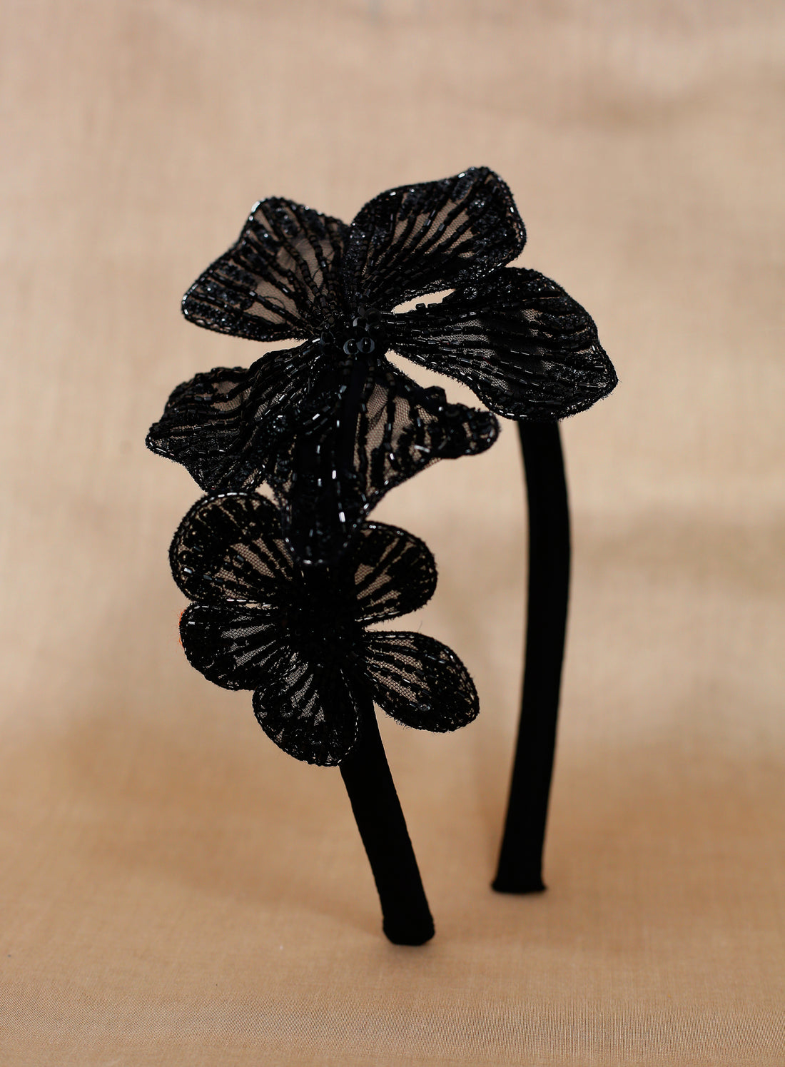 Noir Hibiscus Headband