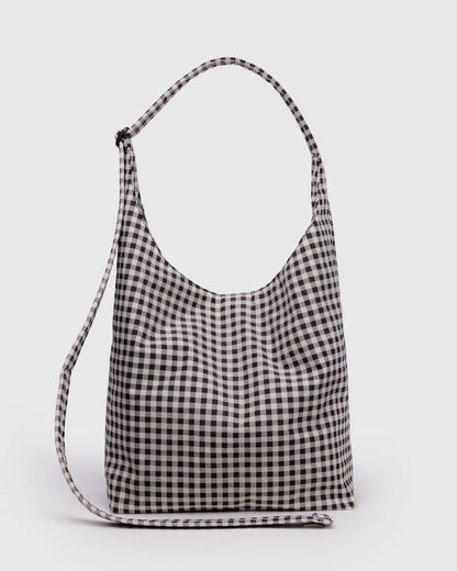 Large Nylon Sling  Black & White Gingham