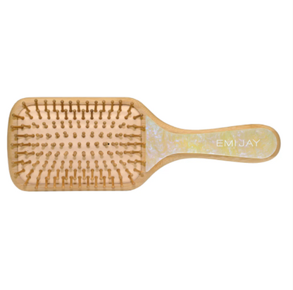 BAMBOO PADDLE BRUSH IN LEMON SUGAR