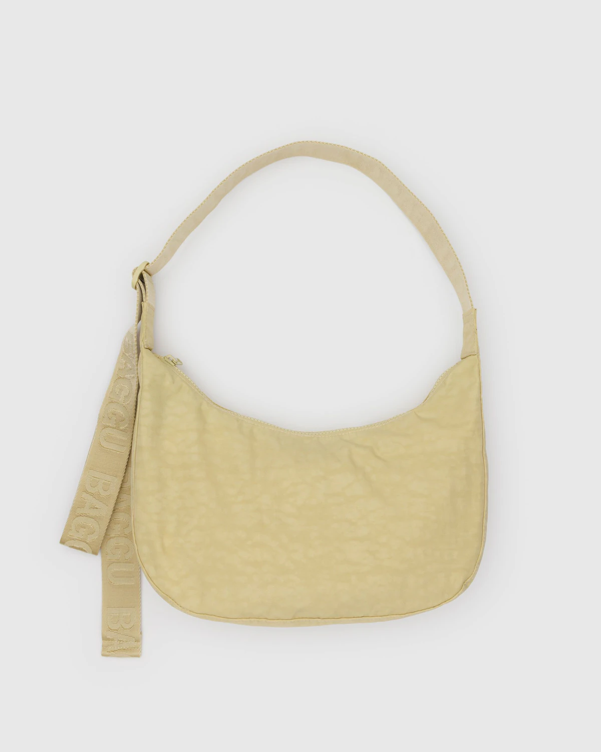 Medium Nylon Crescent Bag Butter