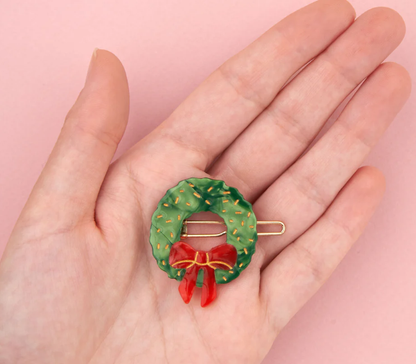 Christmas Wreath Hair Clip Regular price$54.00 Sale price$43.00