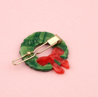 Christmas Wreath Hair Clip Regular price$54.00 Sale price$43.00