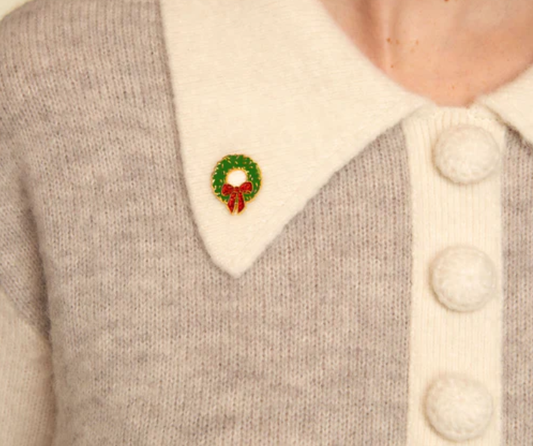 Christmas Wreath Pin