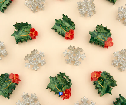 Snowflake Mini Hair Claw