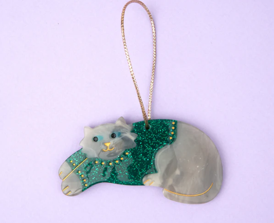 Winter Sweater Cat - Christmas Decoration