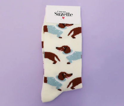 Chilly Dachshund Socks