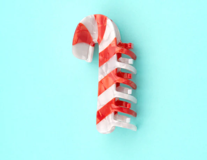Candy Cane Hair Claw