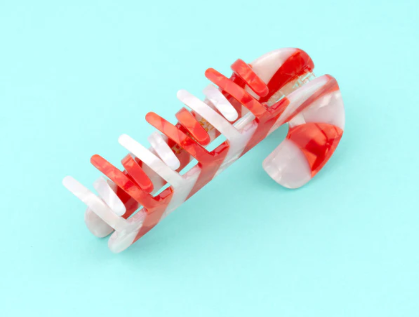 Candy Cane Hair Claw