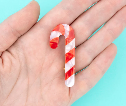 Candy Cane Hair Clip