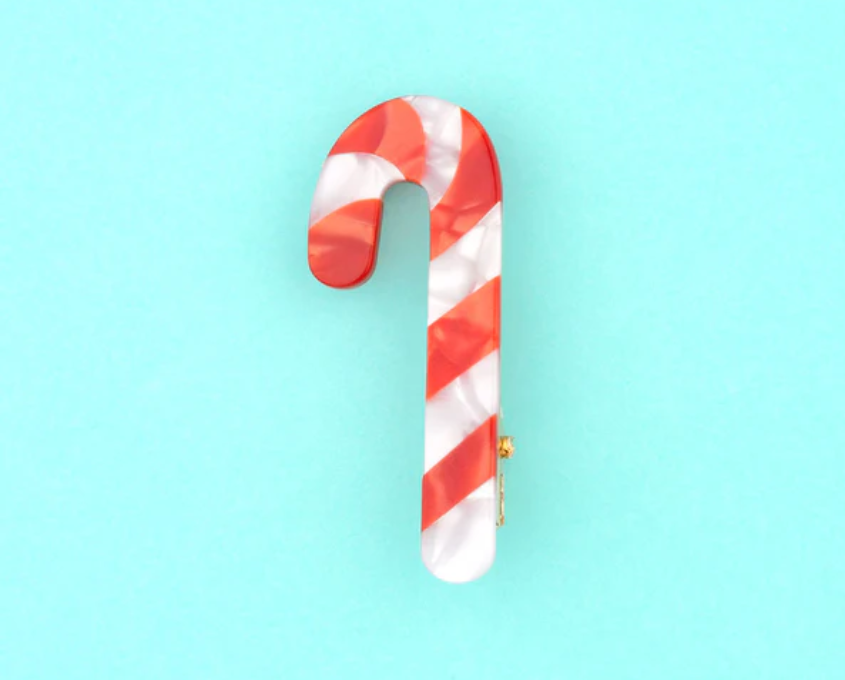 Candy Cane Hair Clip