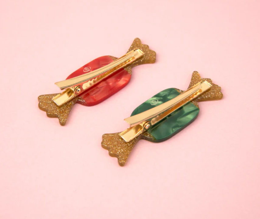 Christmas Candies Hair Clip Set