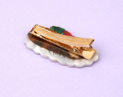 Christmas Log Cake Hair Clip