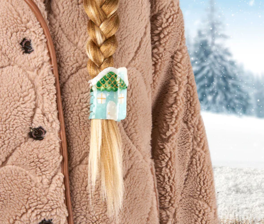 Snowy House Hair Claw