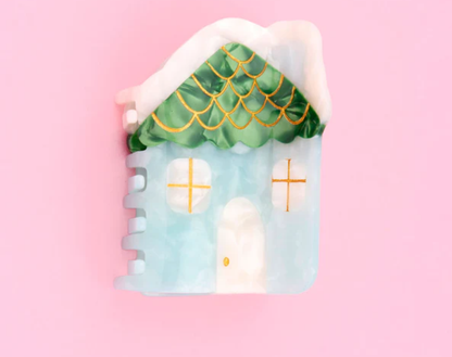 Snowy House Hair Claw