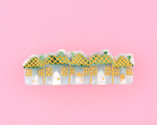 Snowy Town Hair Clip