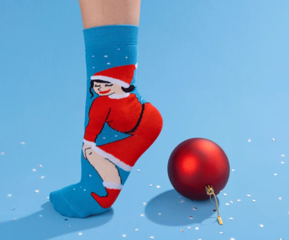 Santa Claus Lady Socks