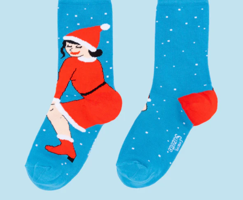 Santa Claus Lady Socks