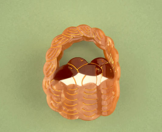 Mushroom Basket Hair Claw