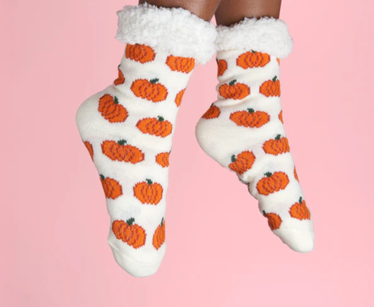 Pumpkin Slipper Socks