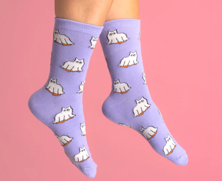 Ghost Cat Socks