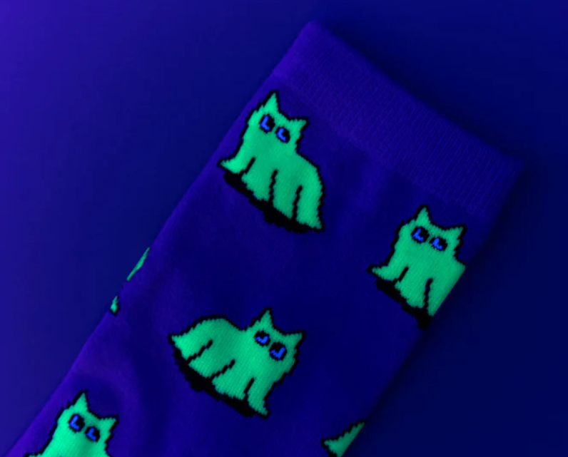 Ghost Cat Socks