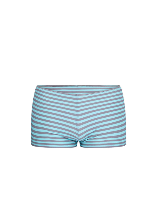 ALL STARS BIKINI BOOTY SHORTS IN TURQUOISE & GREY