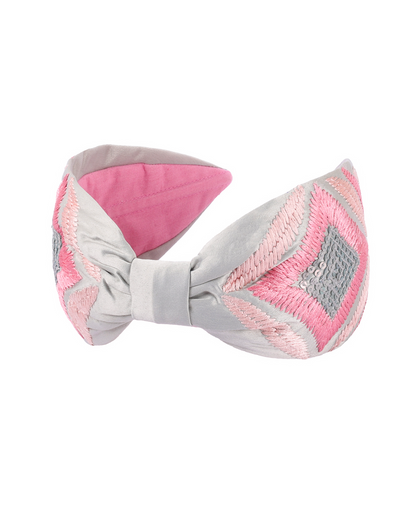 Embroidered Chevron Headband
