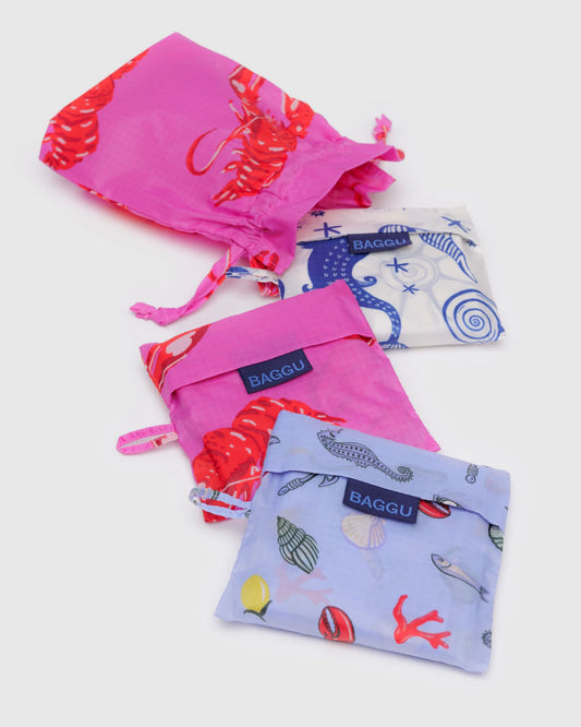 Standard Baggu Set of 3 Sea Creatures