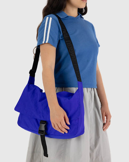 Nylon Messenger Bag  Lapis