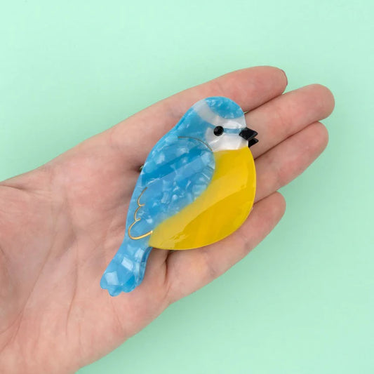 Blue Tit Mini Hair Claw